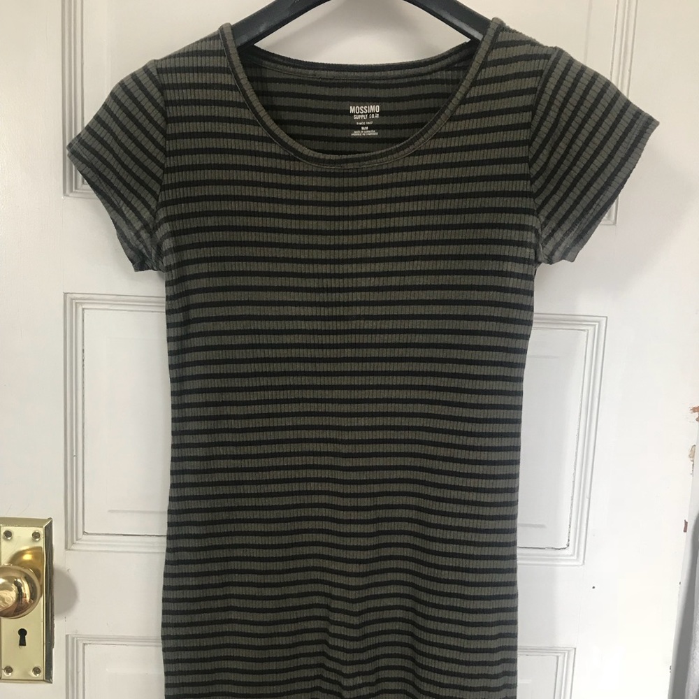 Striped t-shirt dress